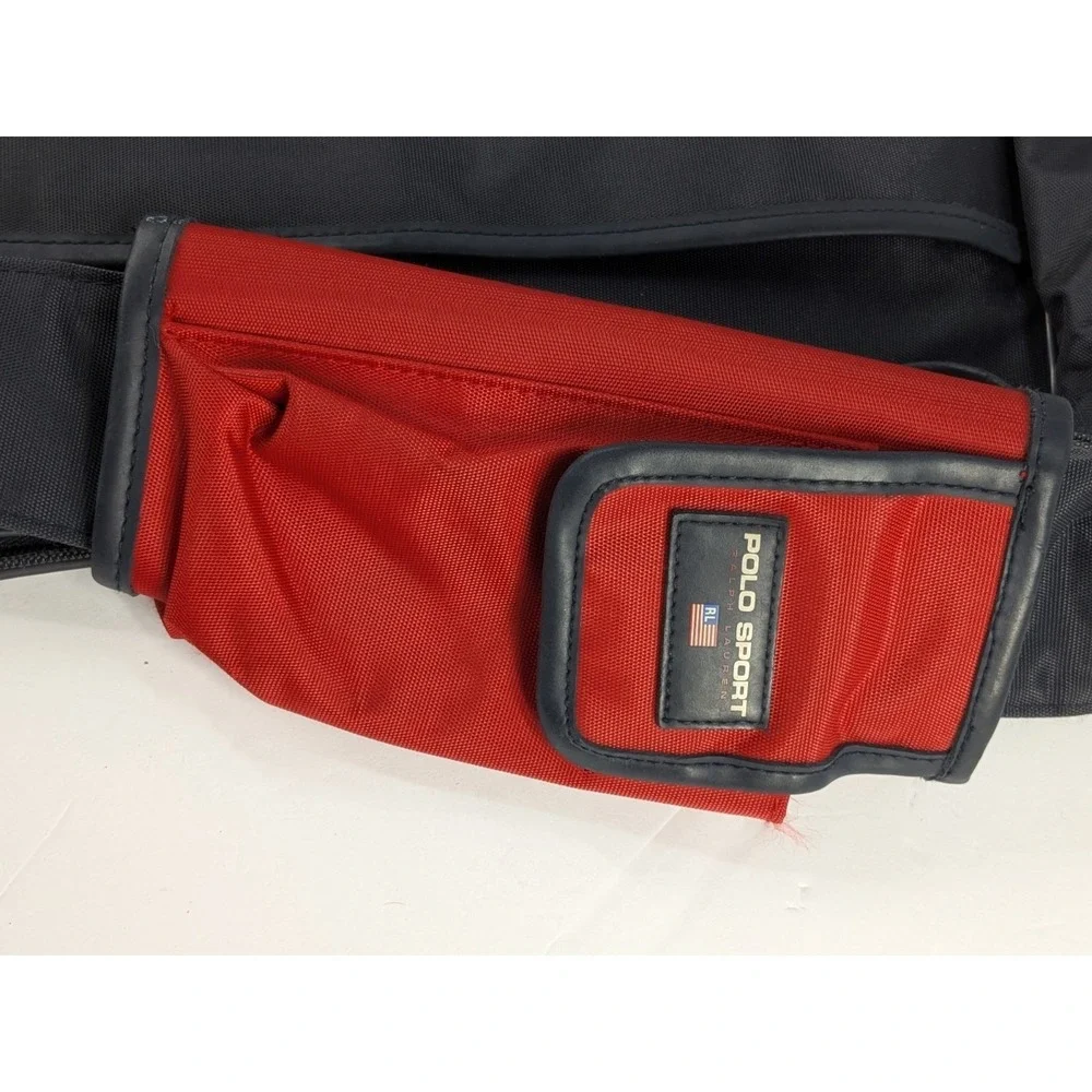 4 SLOTS!😍Vtg Y2K Polo Sport Ralph Lauren Messenger Shoulder Strap CrossBody Bag